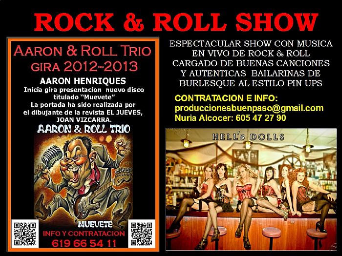 contratacion de artistas Aaron & Roll Trio