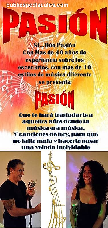 contratacion de artistas Duo Pasion