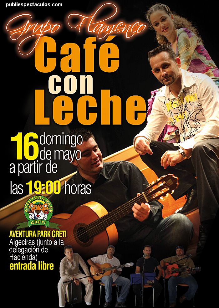 contratacion de artistas grupo flamenco Café con leche