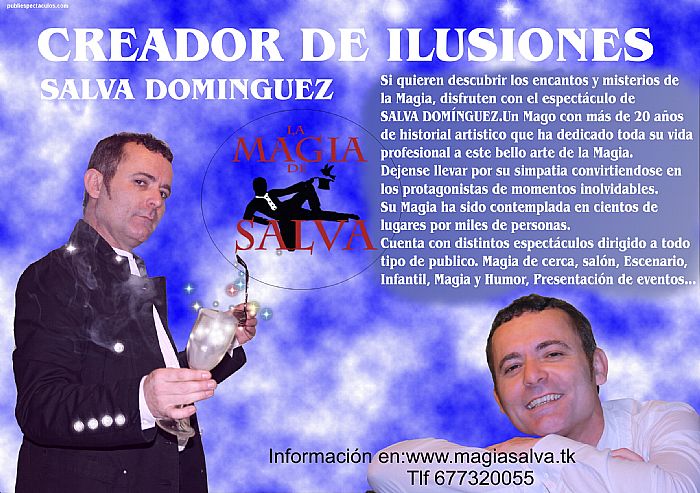 contratacion de artistas La Magia de Salva Dominguez