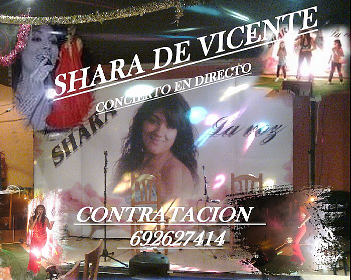 contratacion de artistas SHARA DE VICENTE